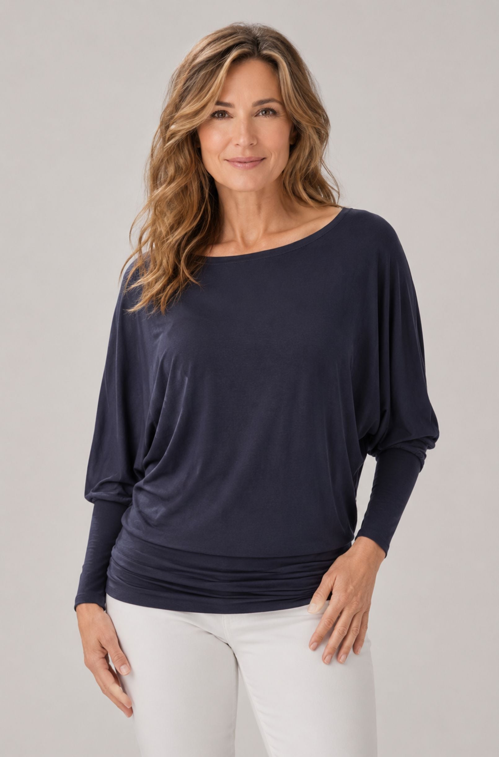 3/4 Sleeve Batwing - Slate
