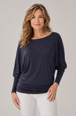 3/4 Sleeve Batwing - Slate