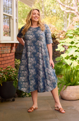 Original Tri Dress - Deep Sea Floral