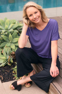 Ivy Swing Tee - Royal Purple