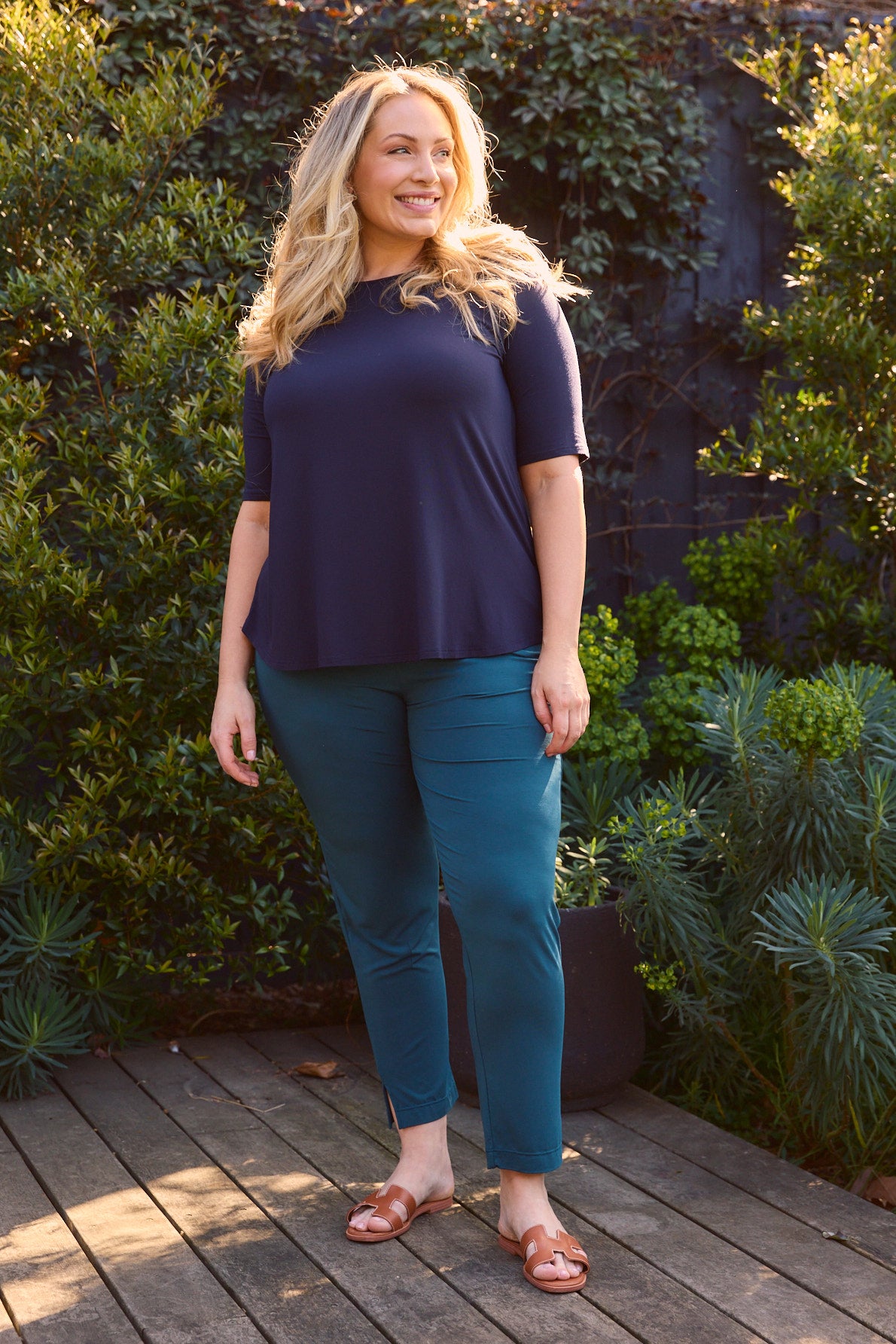 Elbow Swing Tee - French Navy