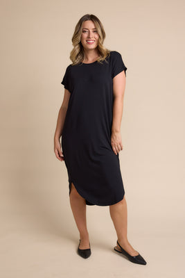 Ivy Midi Dress - Black