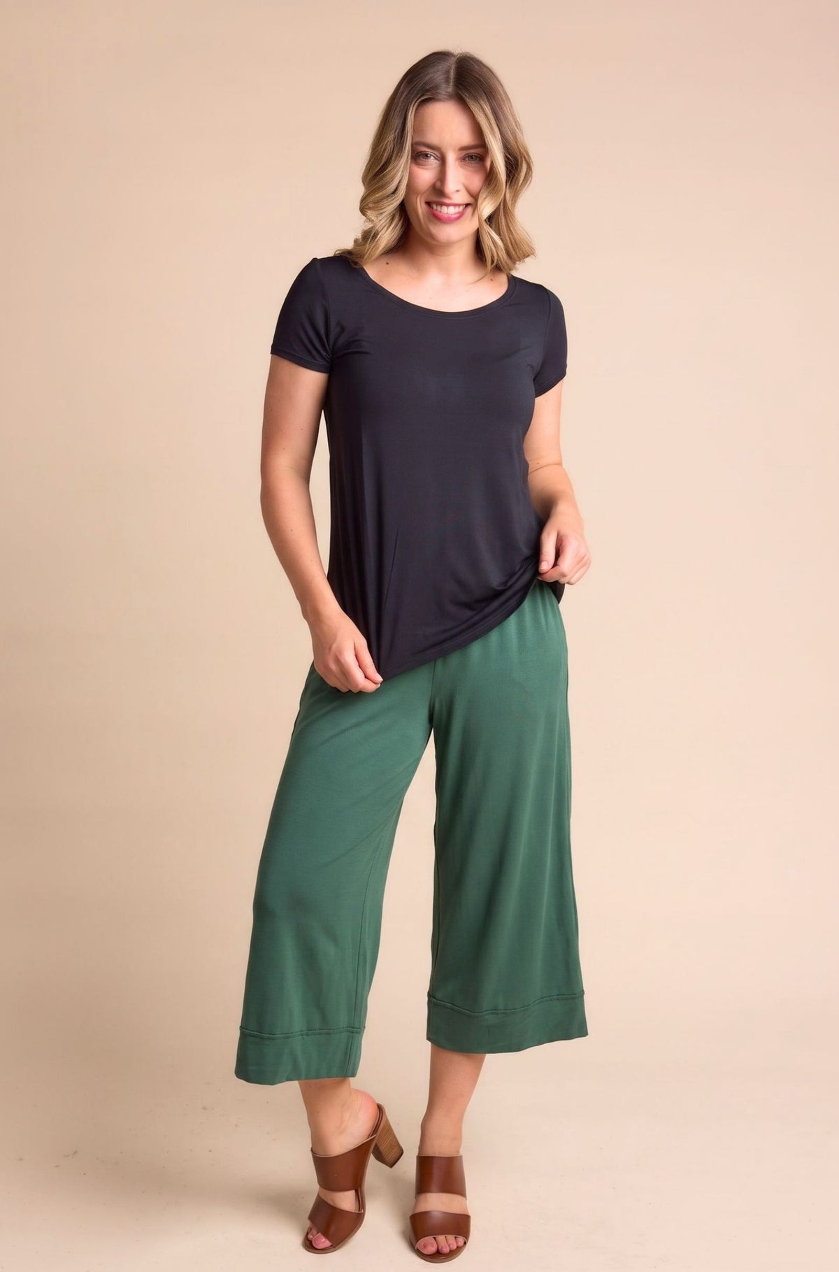 Culotte Resort Pant Sample - Pine