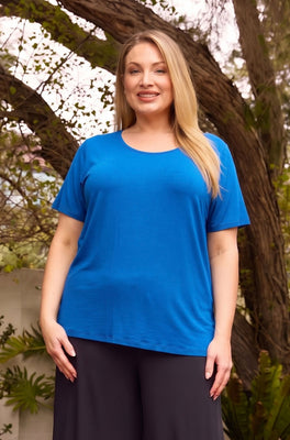 Ivy Swing Tee Sample | Cobalt