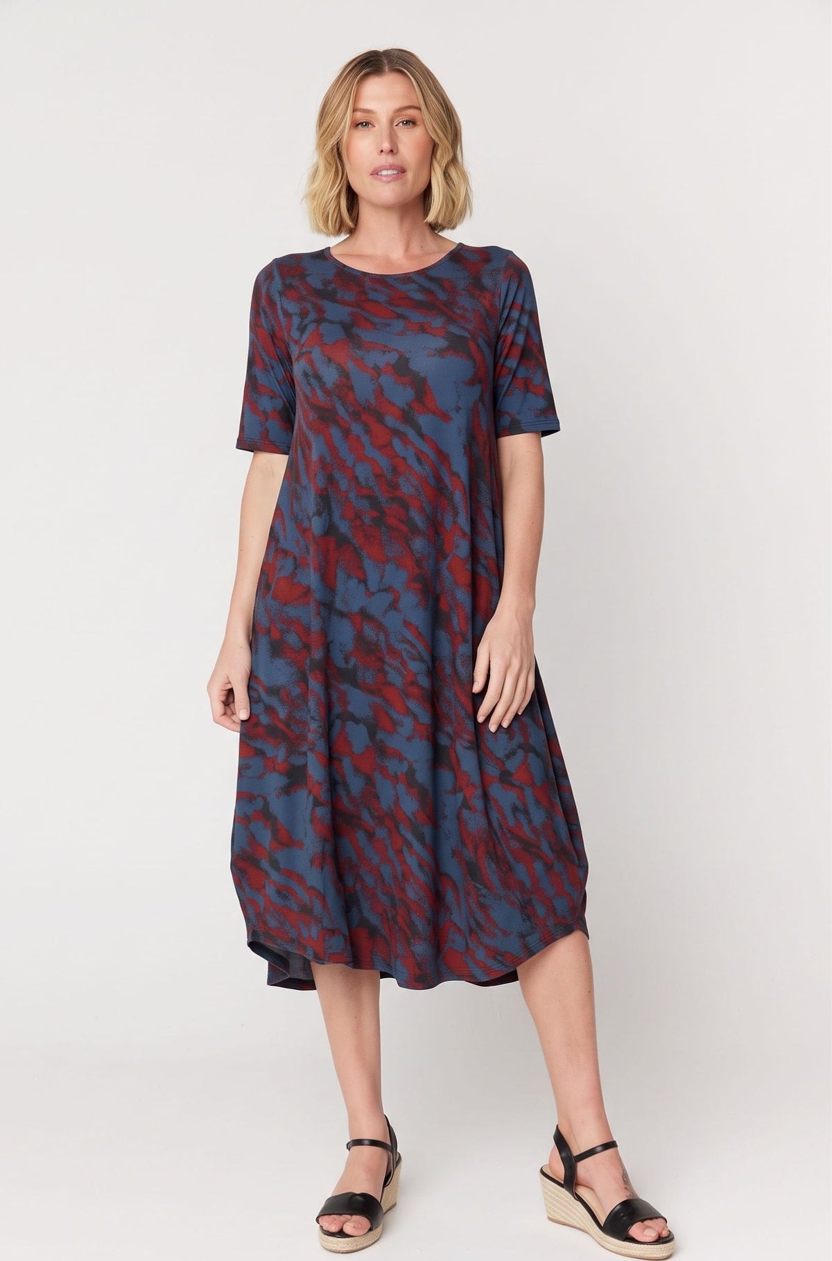 Original Tri Dress Sample - Earth Print