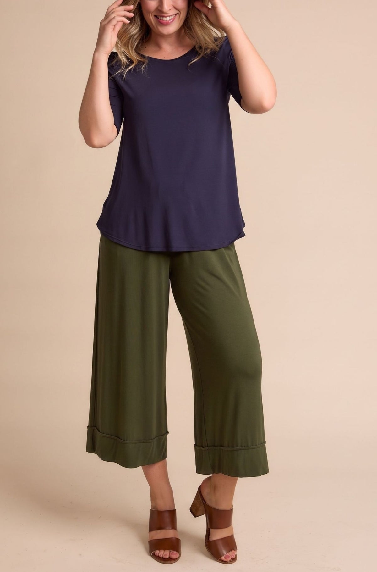 Culotte Resort Pant Sample - Rifle Green
