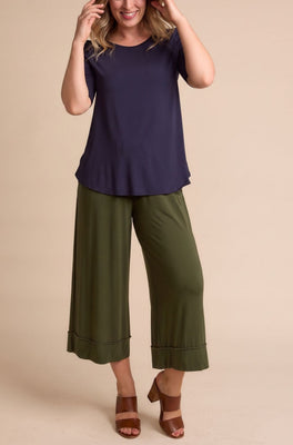 Culotte Resort Pant Sample - Rifle Green