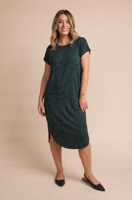 Ivy Midi Dress Sample - Marble Print