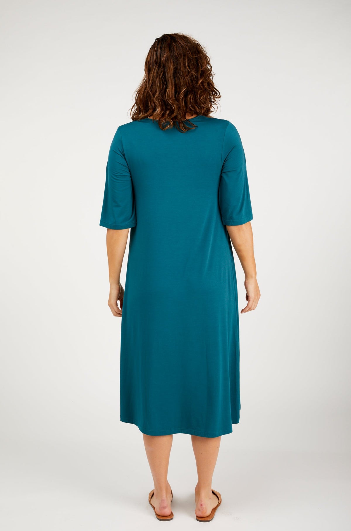 Nina Spliced Dress Atlantic Deep