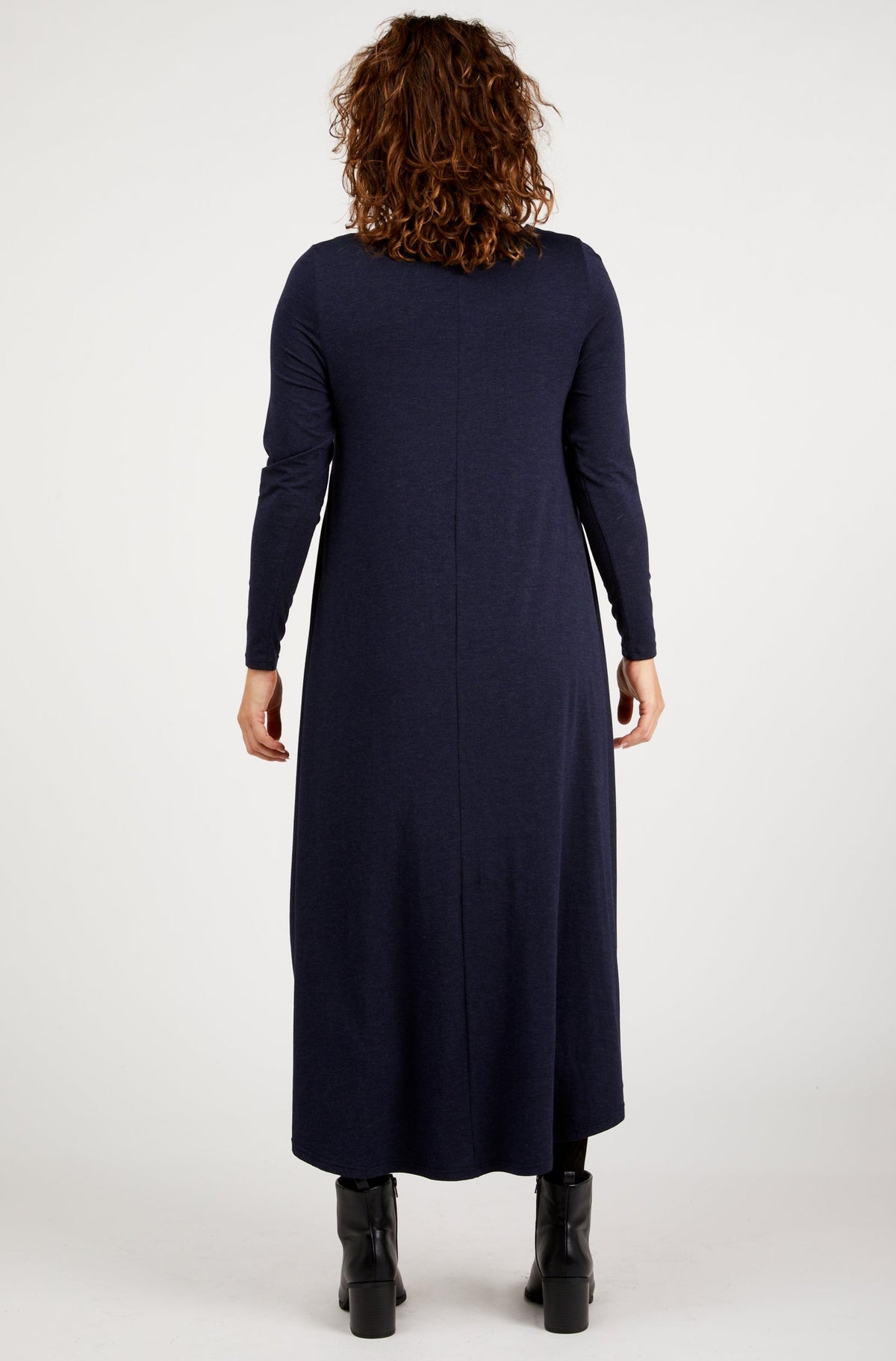 Long Sleeve Tri Dress Midnight