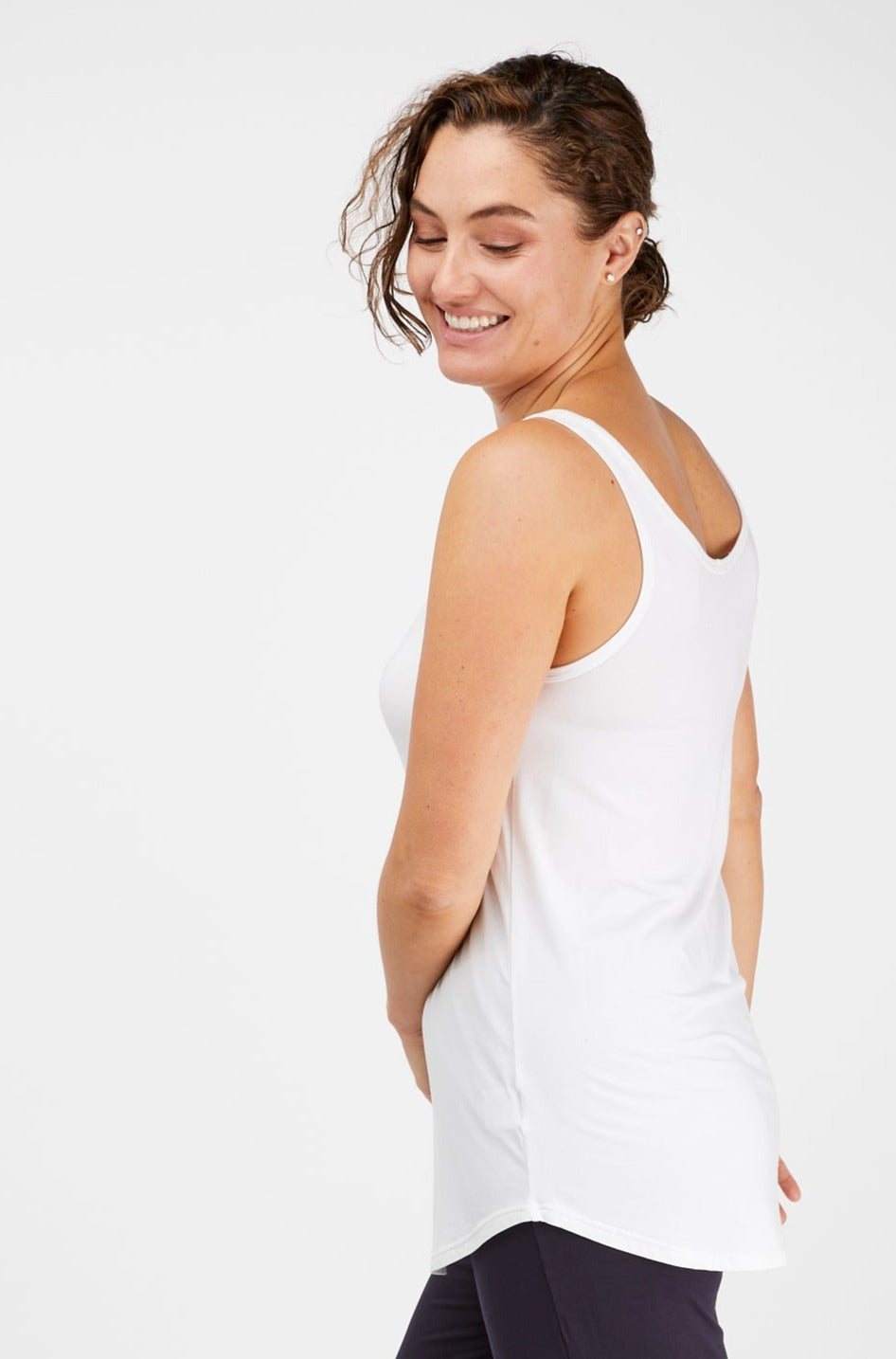 Longline Tank White