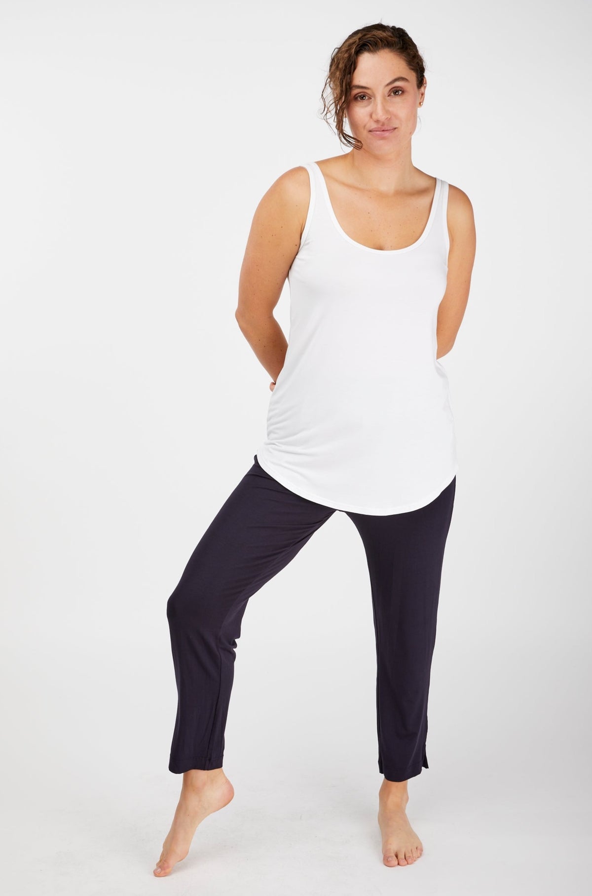Longline Tank White
