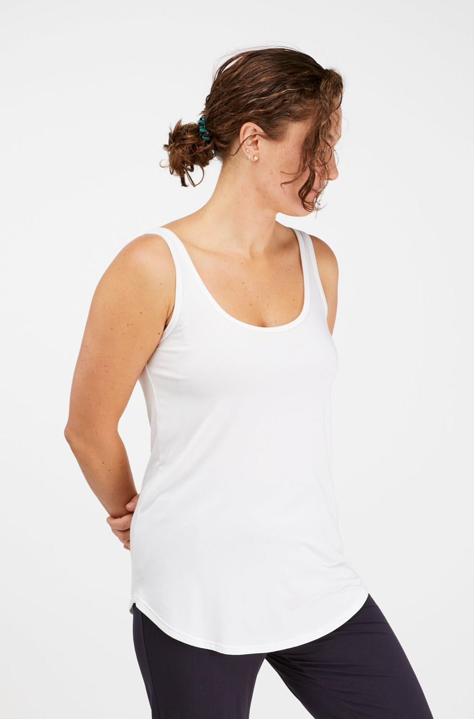 Longline Tank White