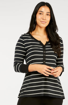 Swing 3/4 Sleeve Henley - Amalfi