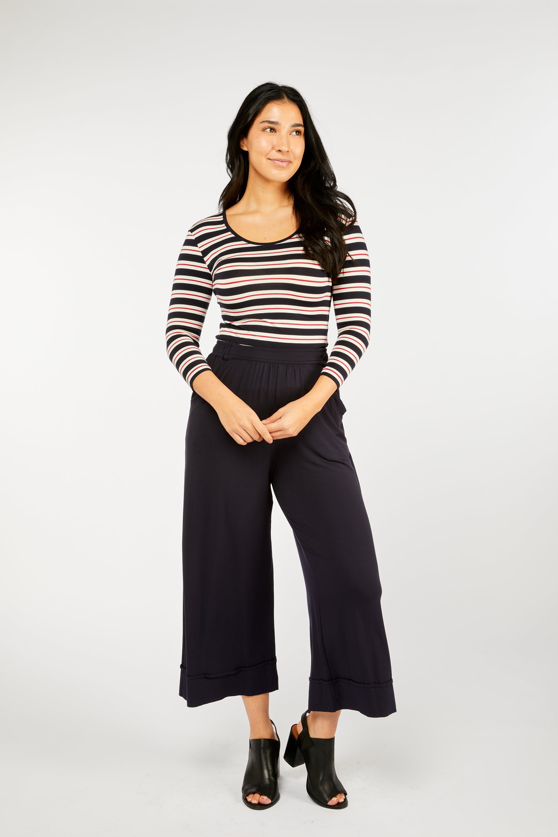 3/4 Sleeve Scoop Sailor