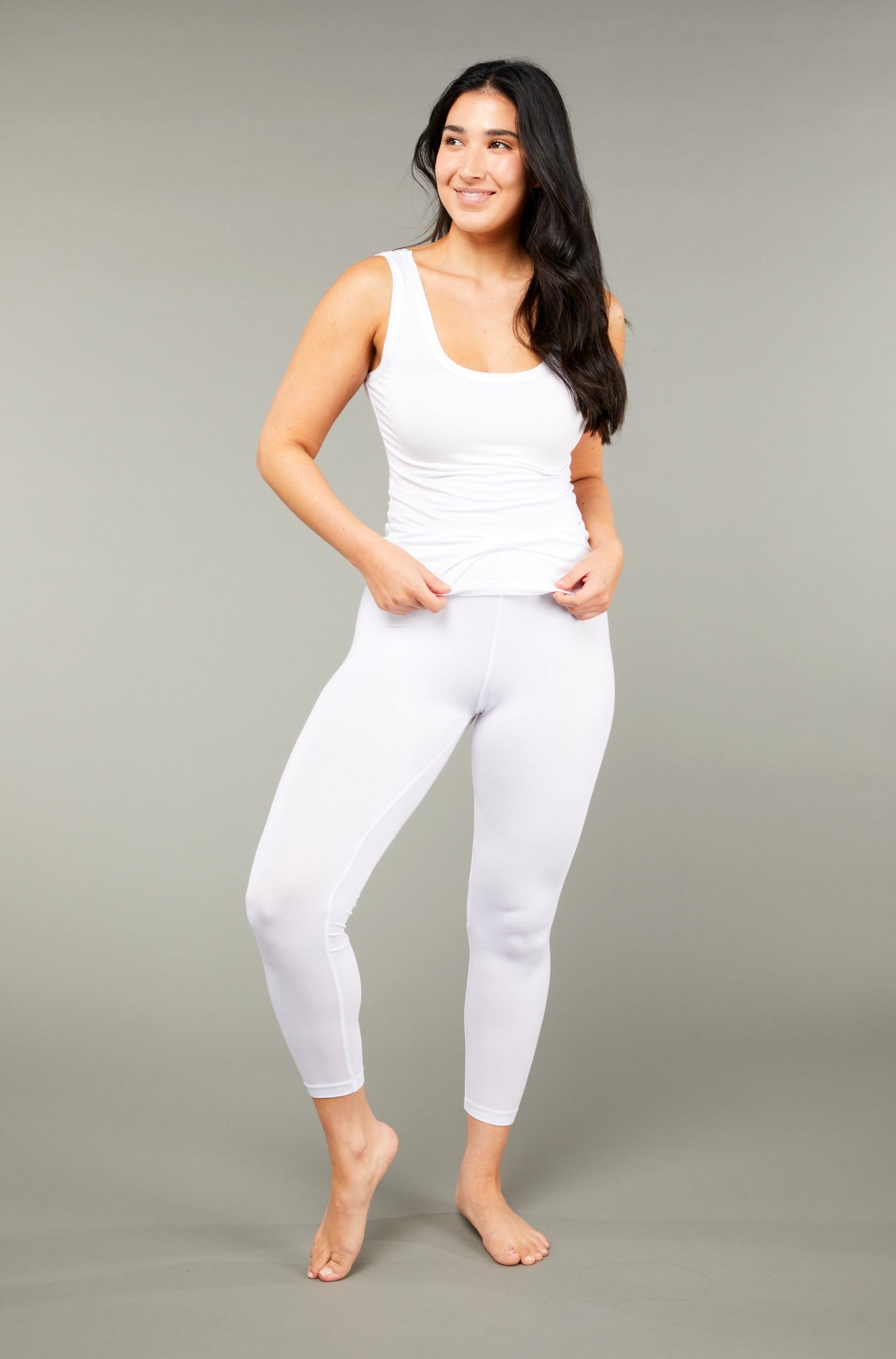 7/8th Legging White