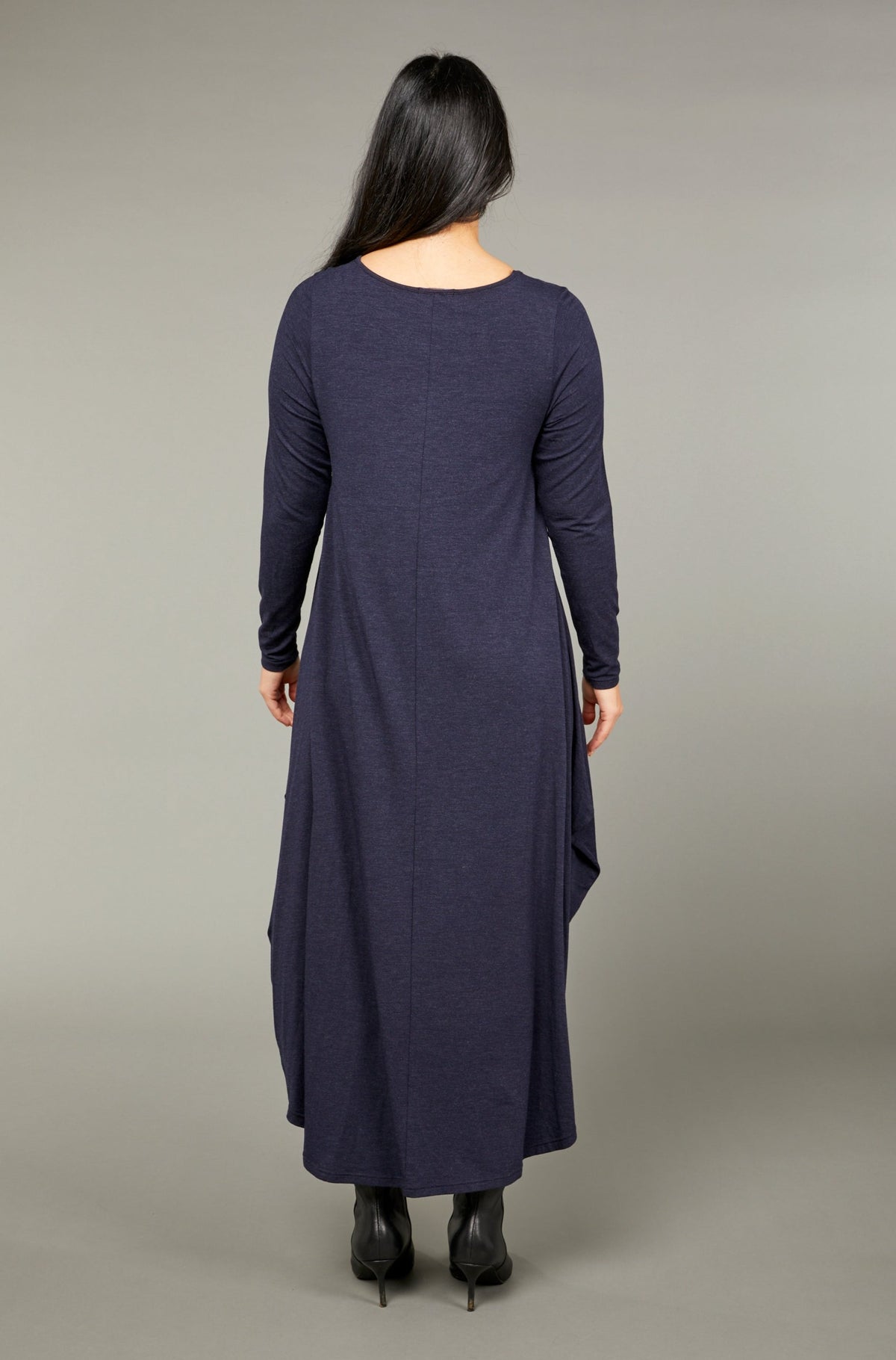 Long Sleeve Tri Dress Midnight
