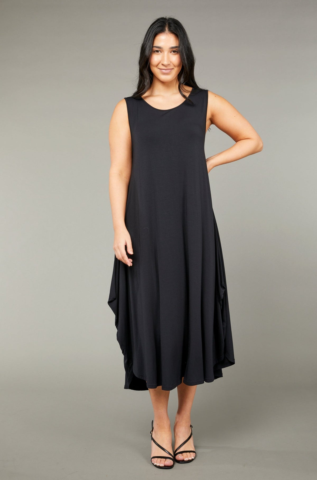 Sleeveless Tri Dress Black