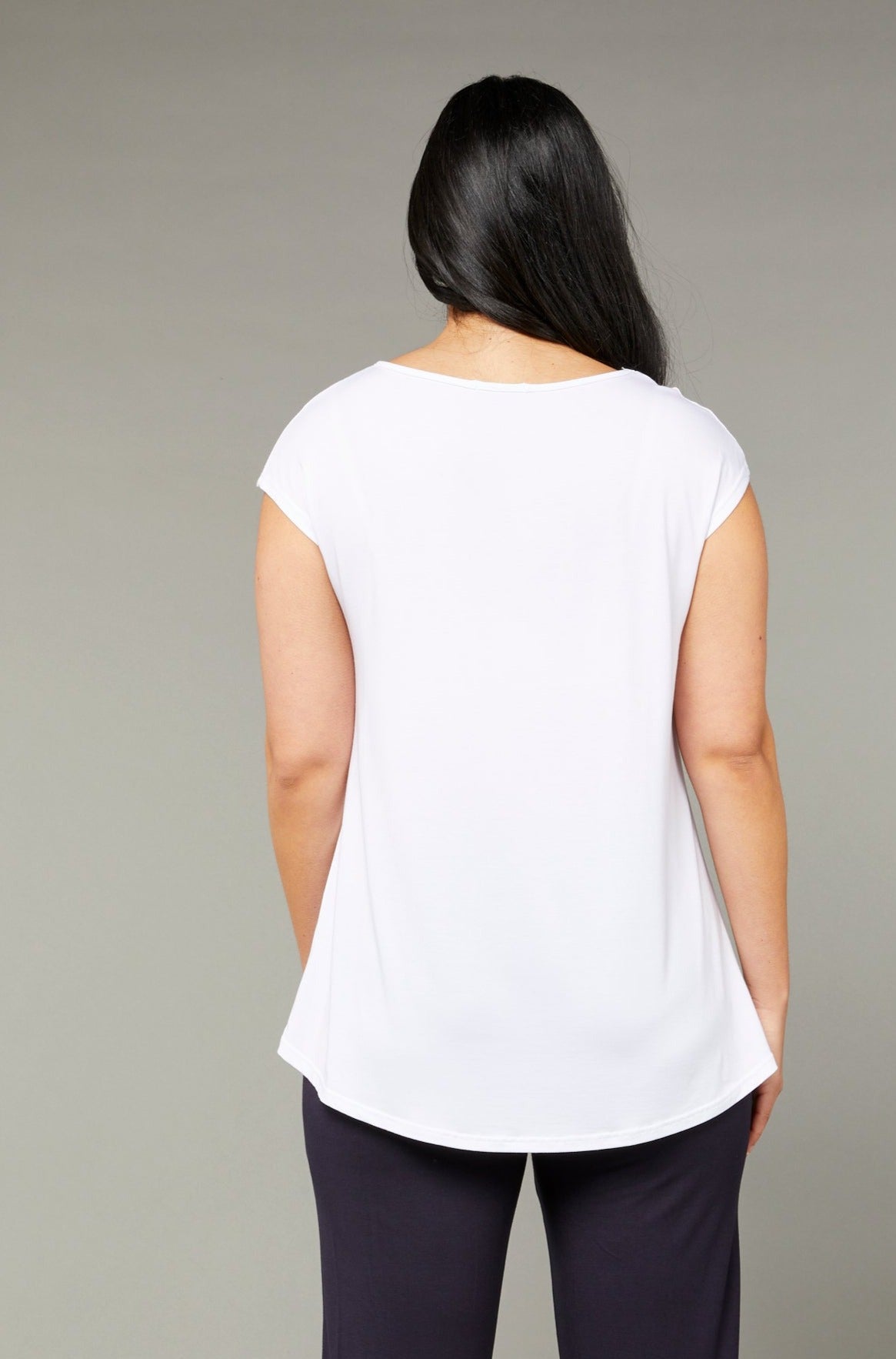 Flared Tank White