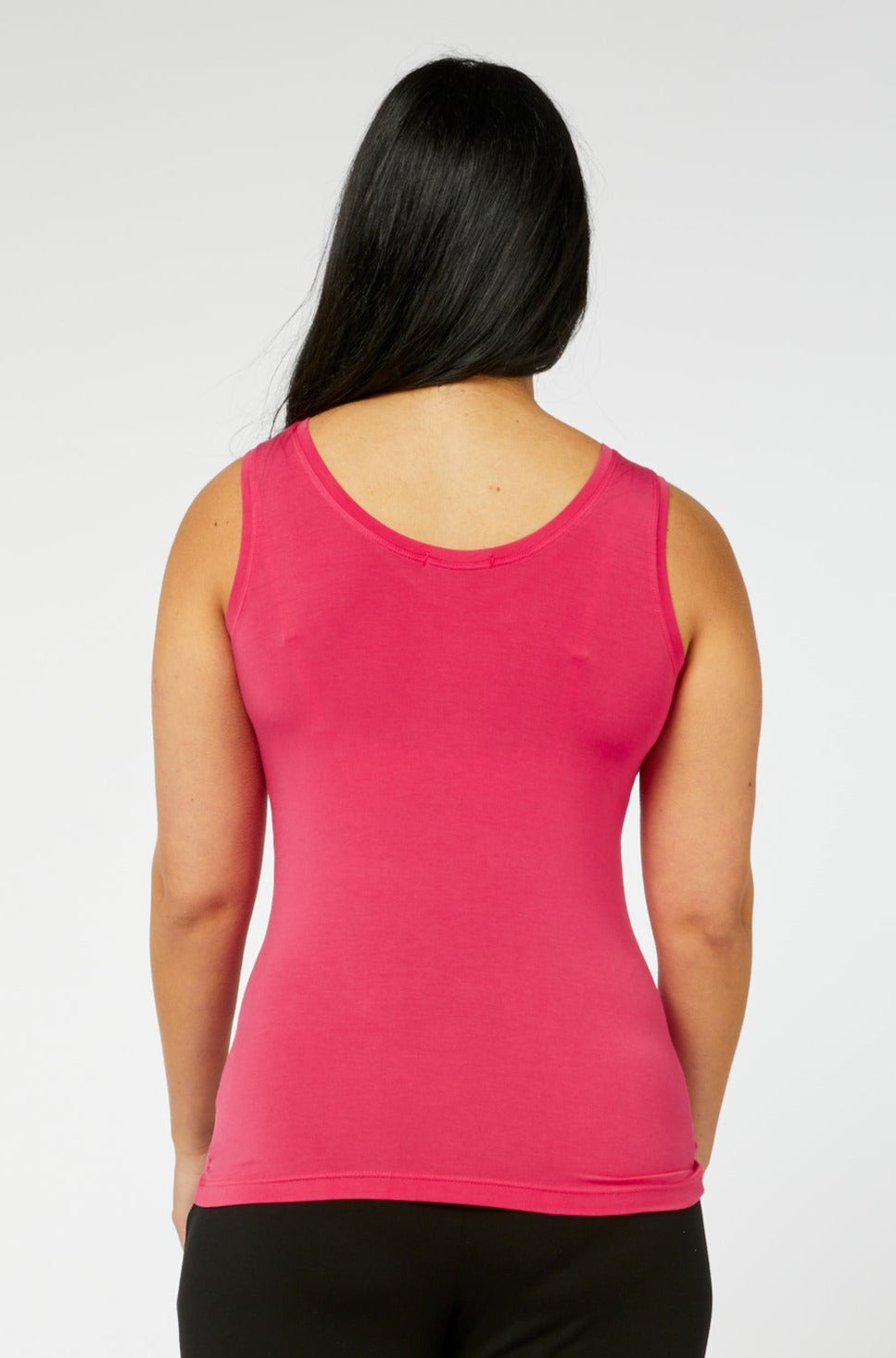 V-Neck Tank - Raspberry