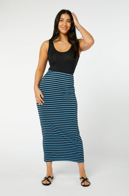 Long Tube Skirt - Regatta Stripe