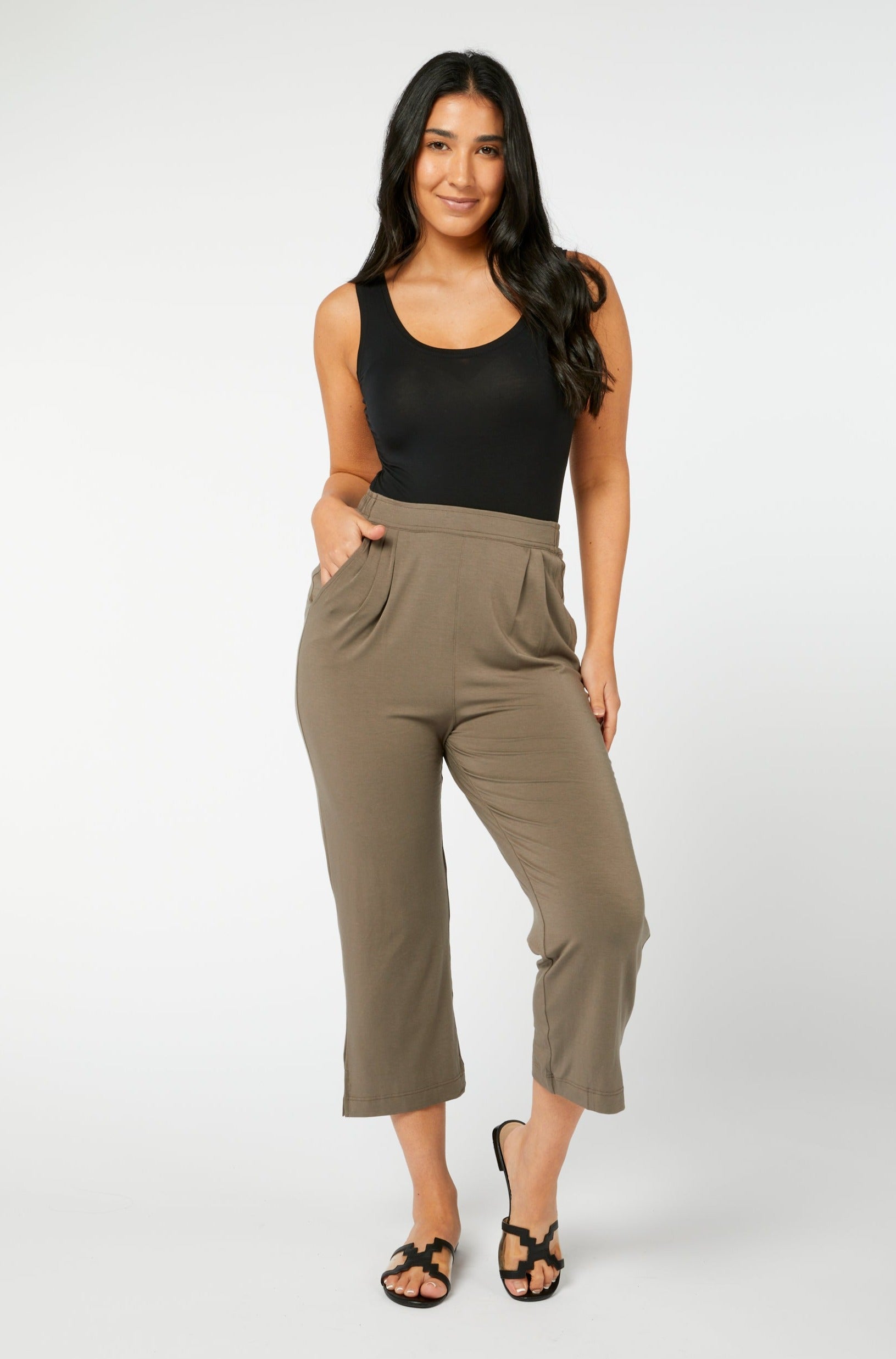 Capri Breeze Pant - Chestnut - Tani Australia