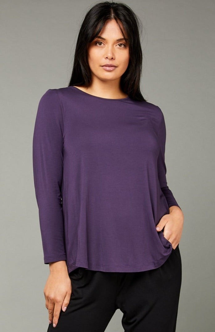 Cara Long Sleeve Mulberry Purple