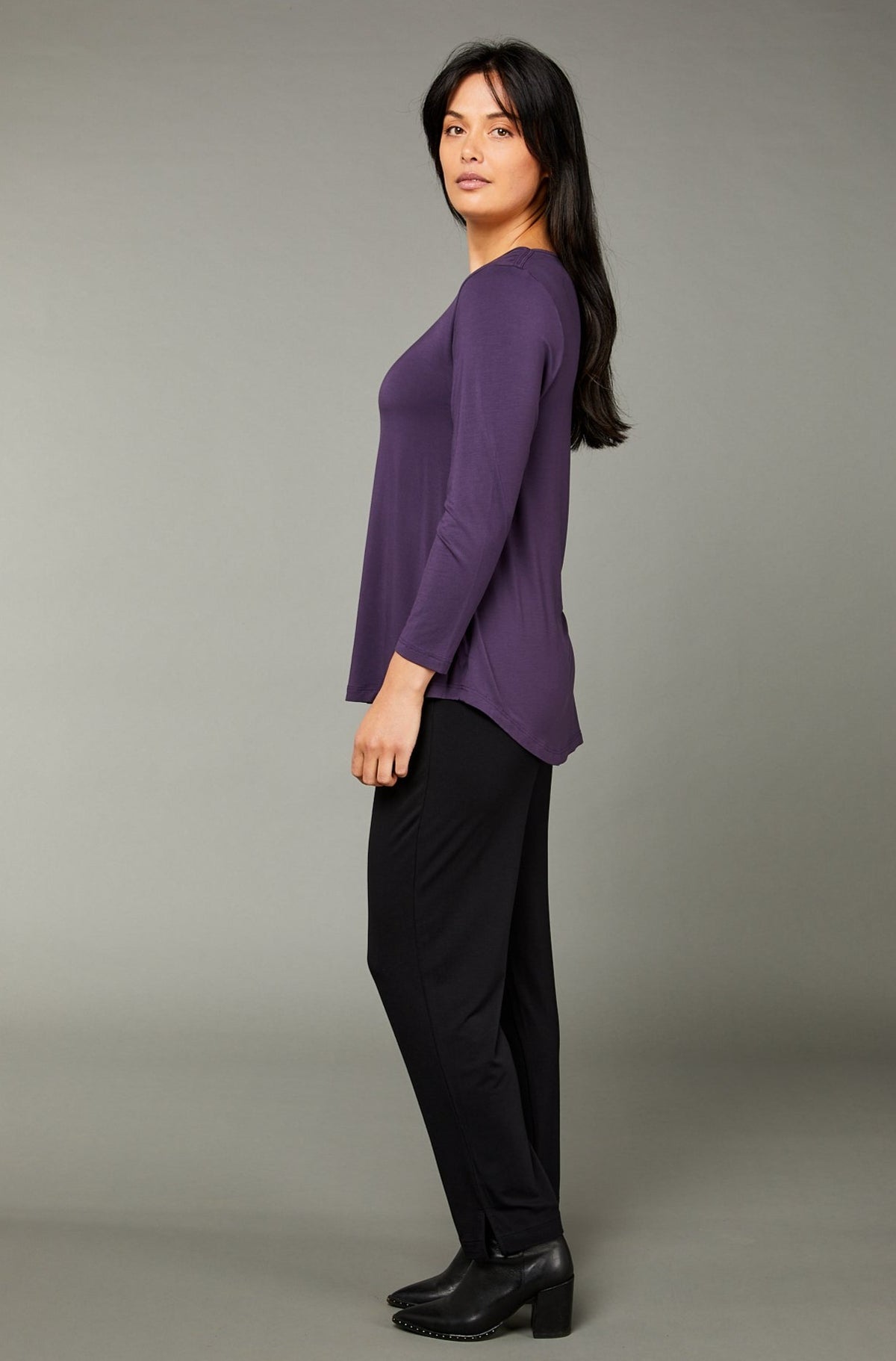 Cara Long Sleeve Mulberry Purple