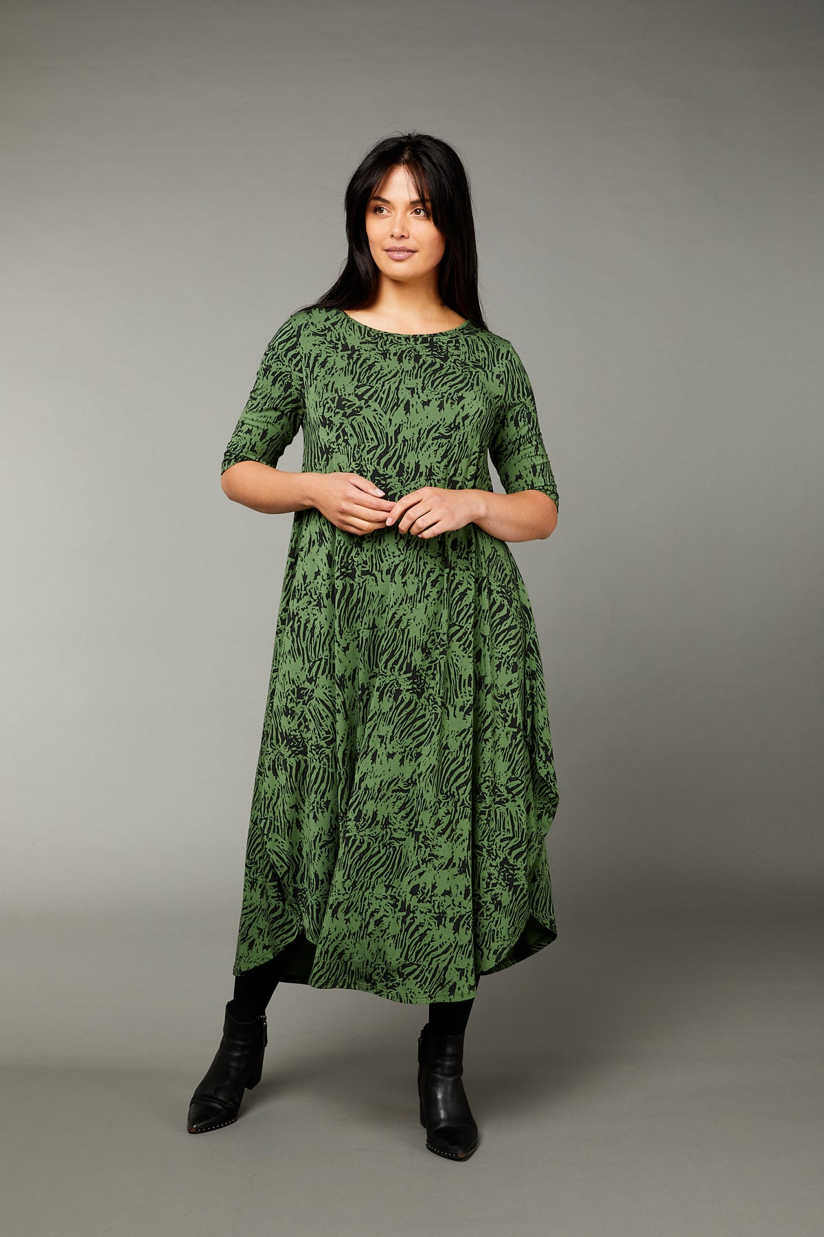 Original Tri Dress Tiger Green