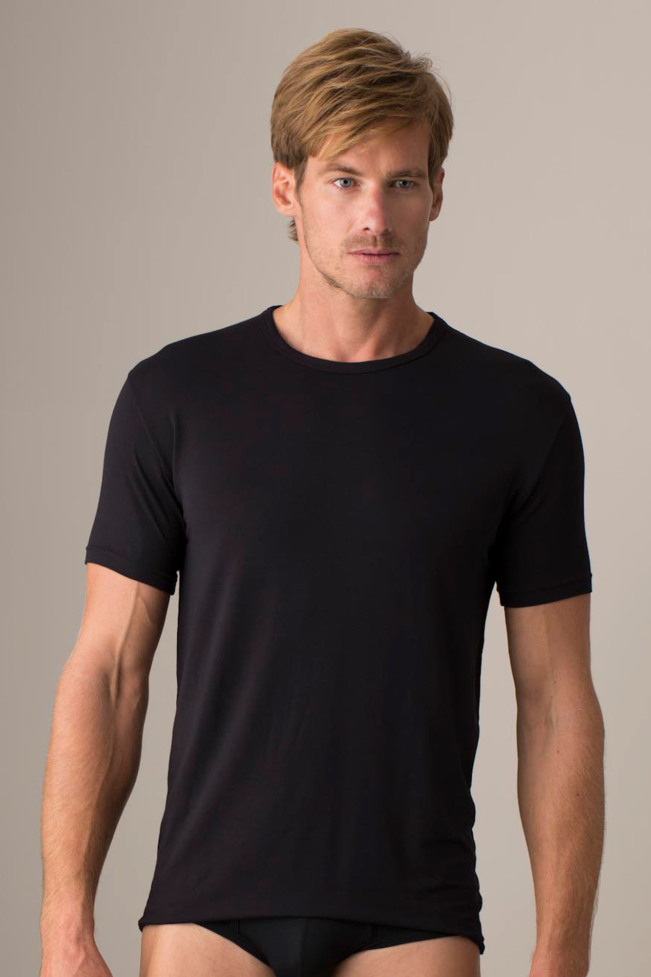 Mens Crew Neck Tee Black