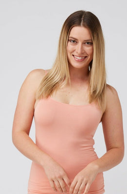Shoestring Singlet - Salmon