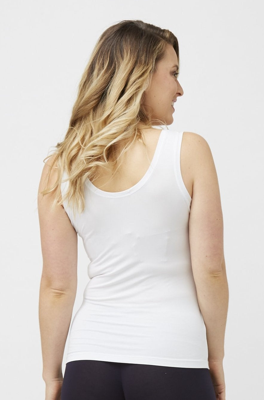 V-Neck Tank White