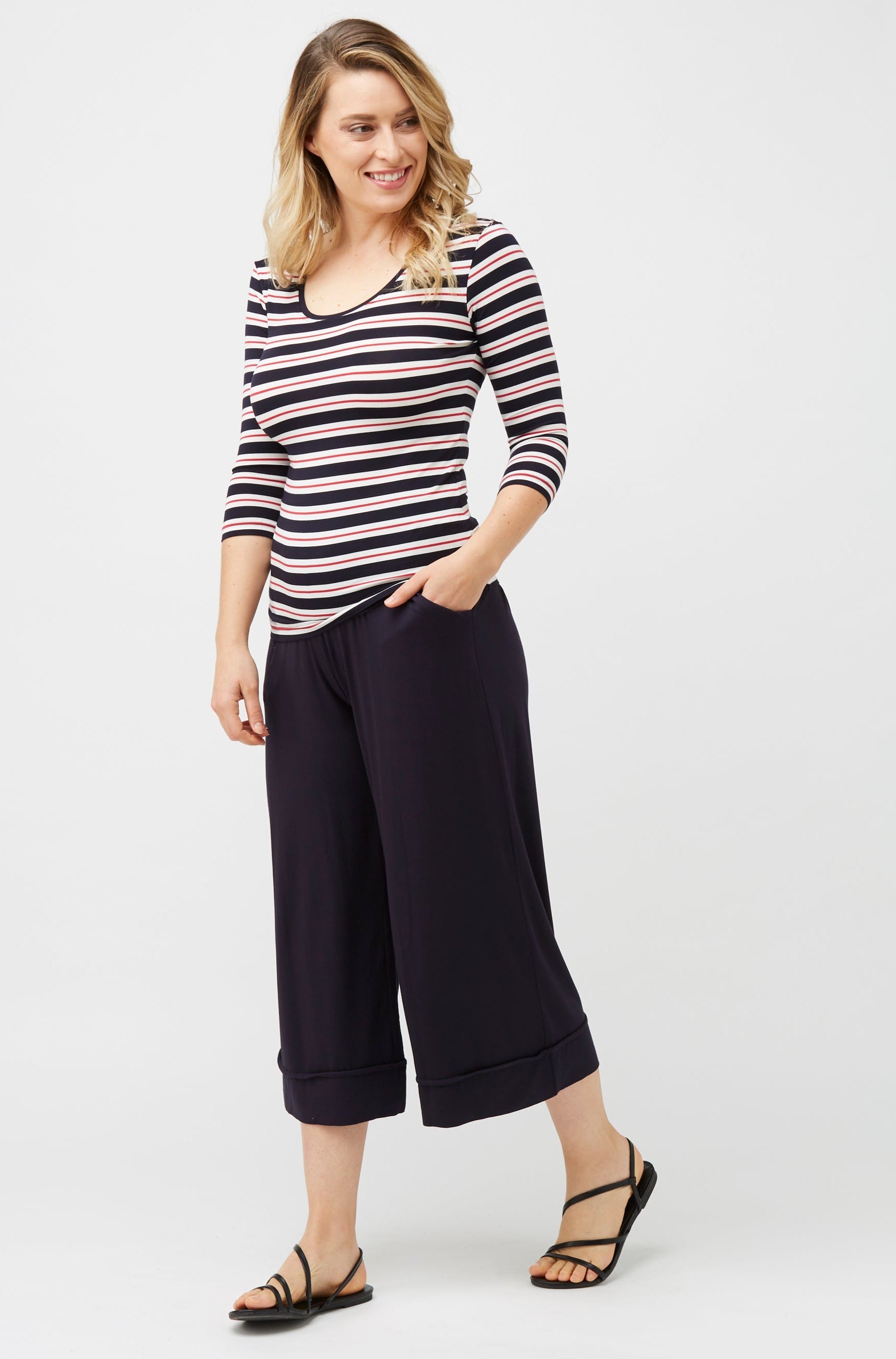 3/4 Sleeve Scoop Sailor