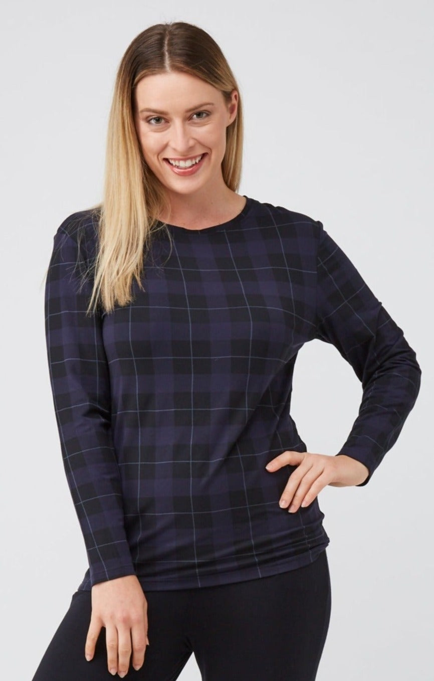 High Neck Long Sleeve Twill