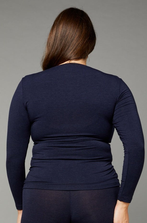 High Neck Long Sleeve Midnight