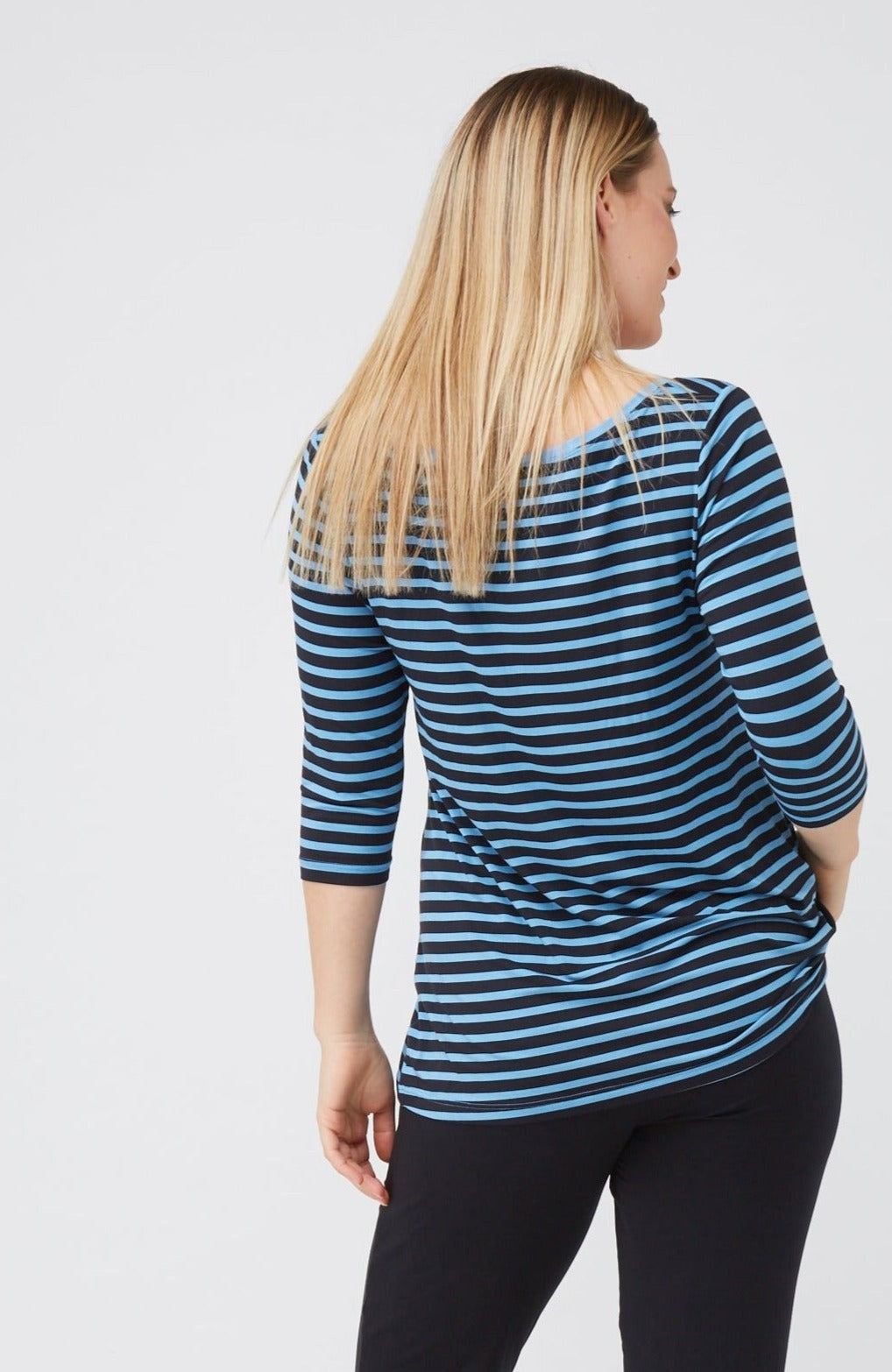 Swing 3/4 Sleeve Regatta Stripe