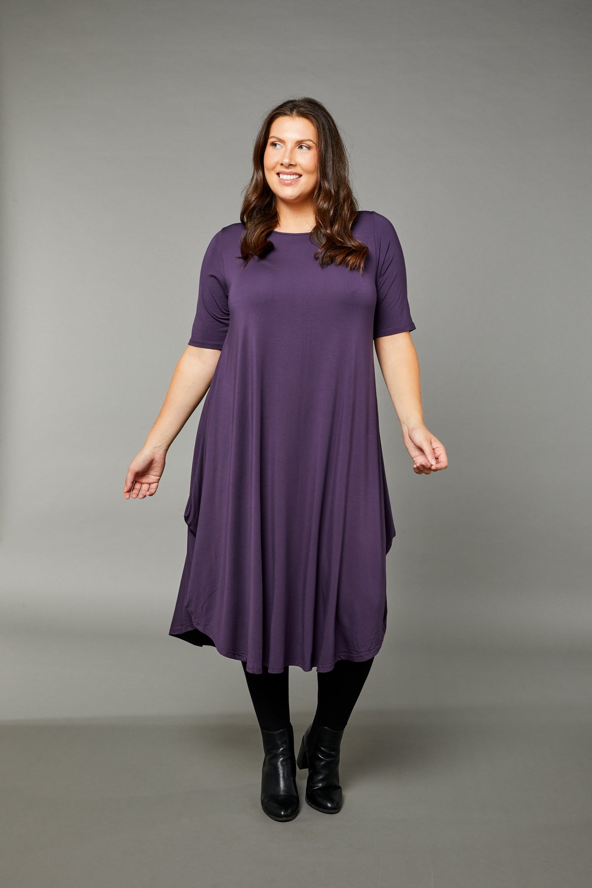 Original Tri Dress Mulberry Purple