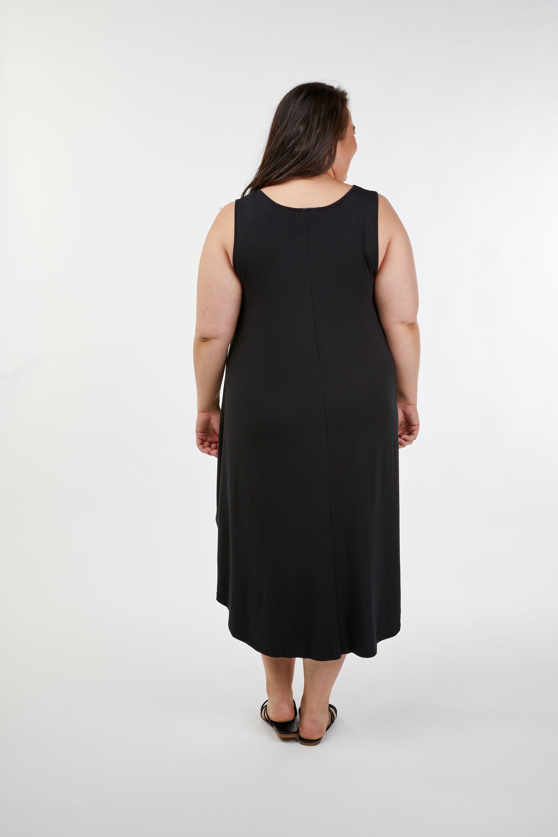 Sleeveless Tri Dress Black