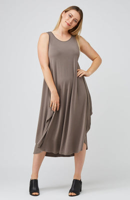 Sleeveless Tri Dress - Chestnut