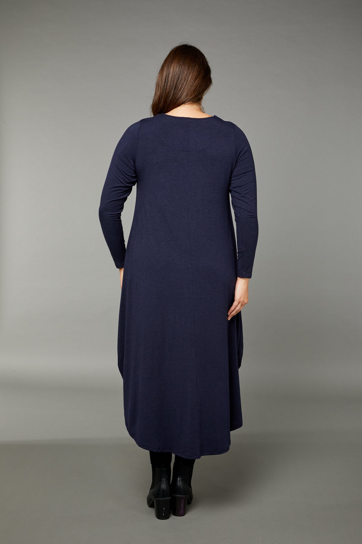 Long Sleeve Tri Dress Midnight