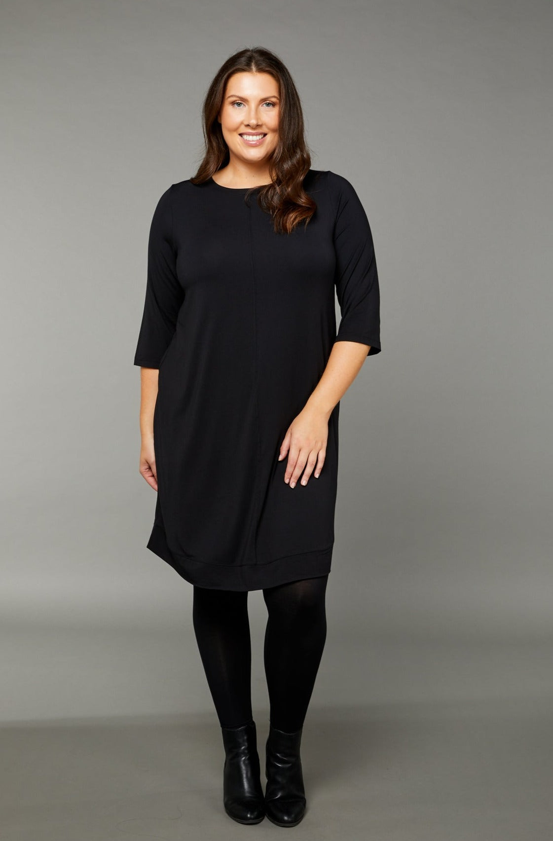 Luna A-Line Dress Black