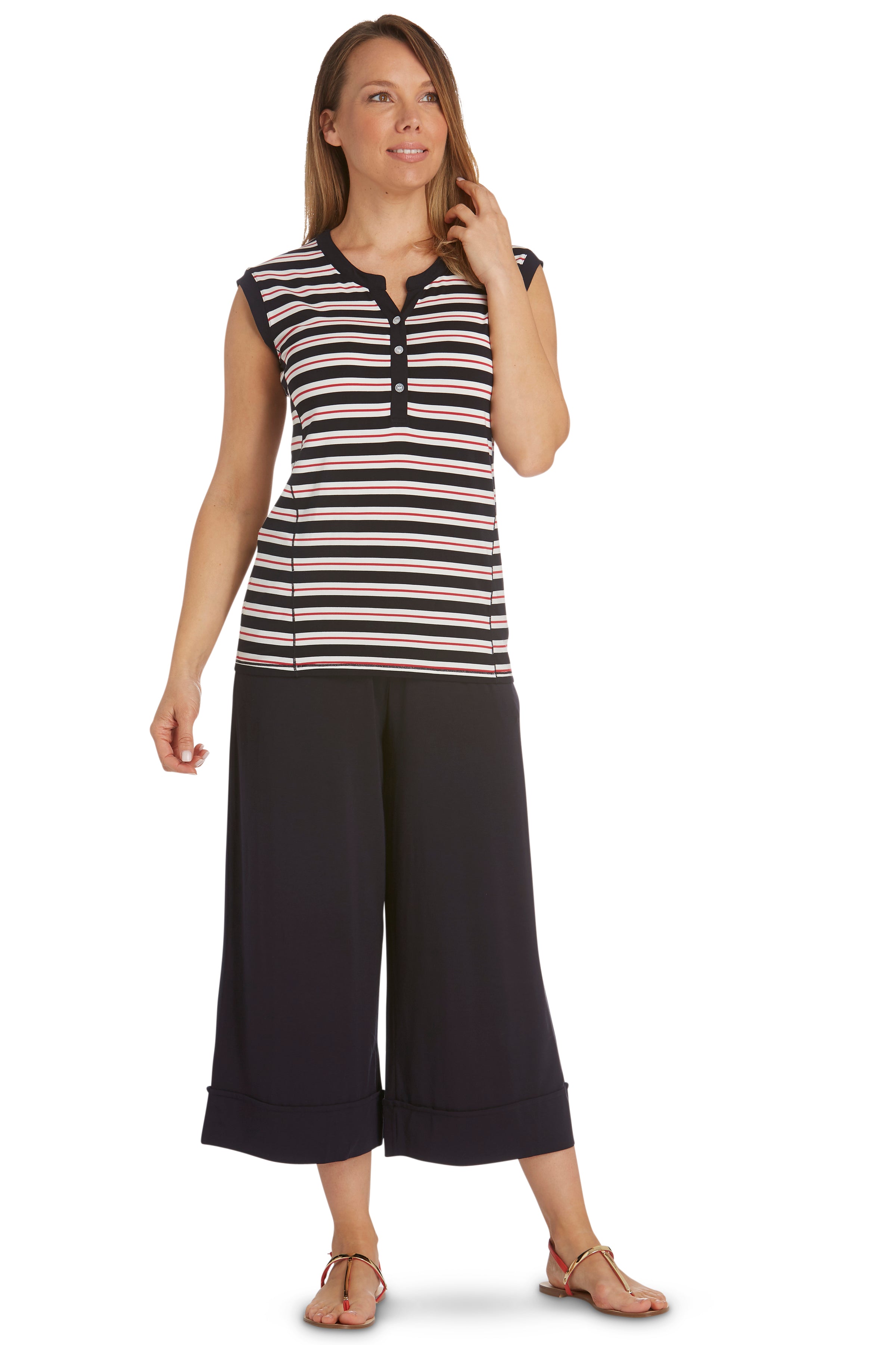 Sleeveless Henley Sailor