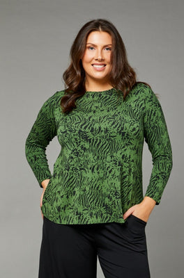 Cara Long Sleeve - Tiger Green
