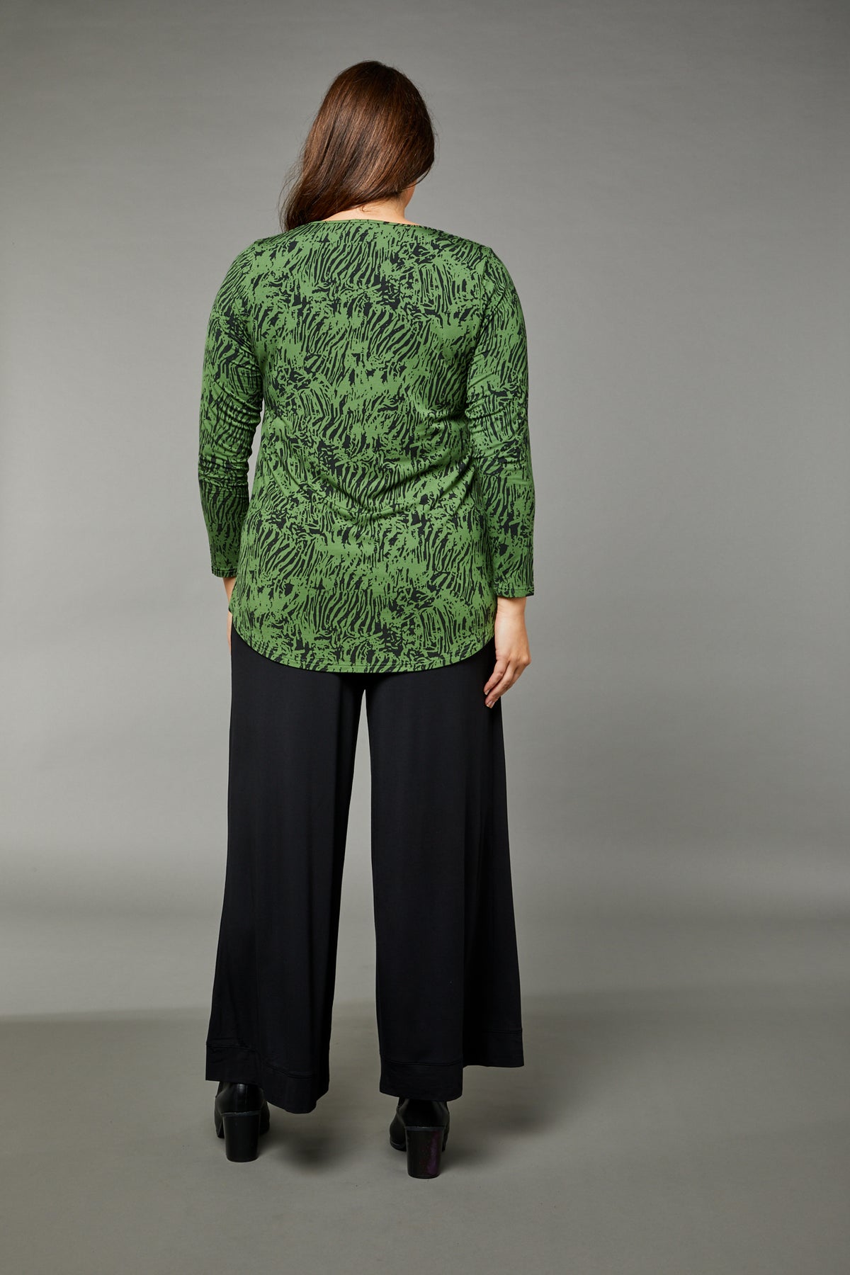 Cara Long Sleeve Tiger Green
