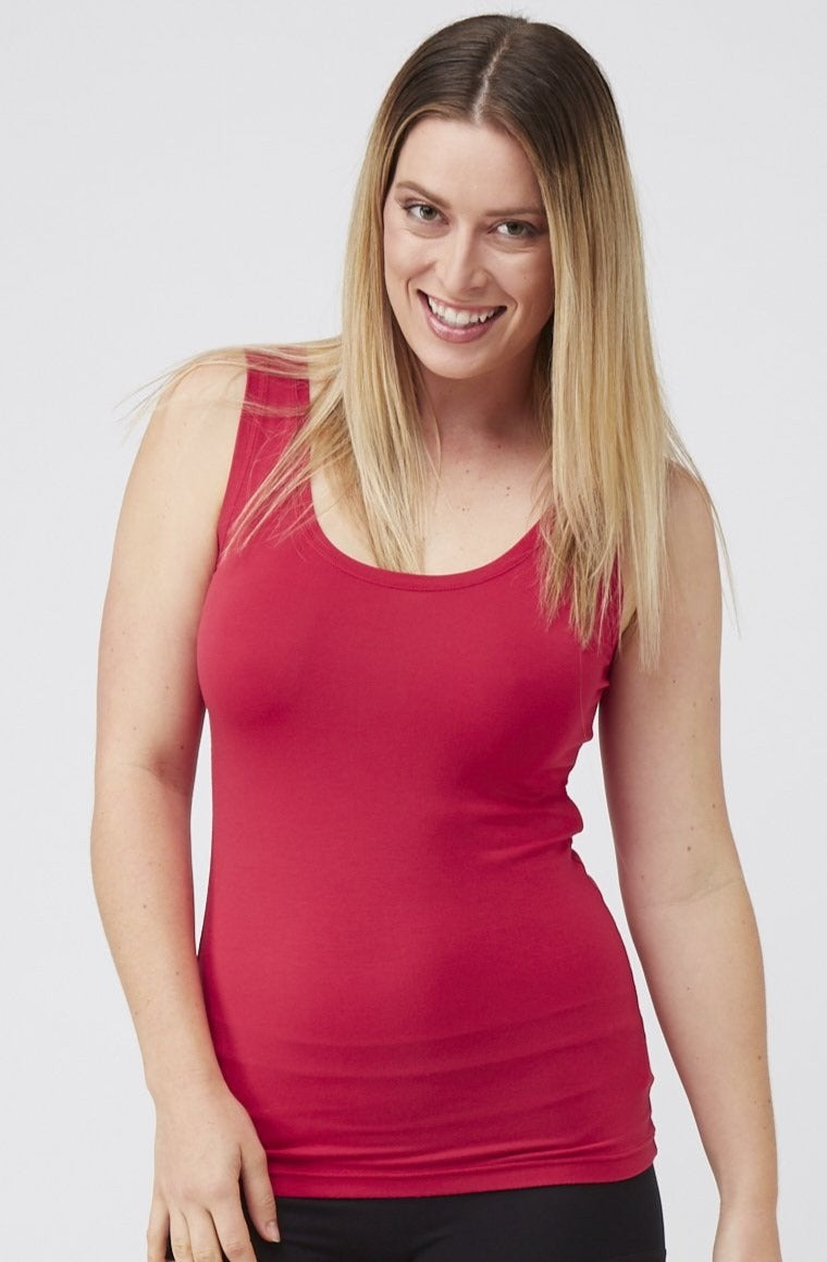 Scoop Tank Crimson