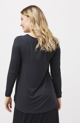 Split Hem Long Sleeve - Forest