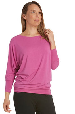 3/4 Sleeve Batwing - Fuchsia