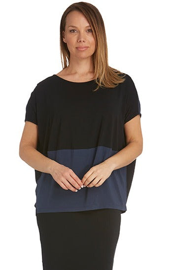 Box Top Two Tone Indigo