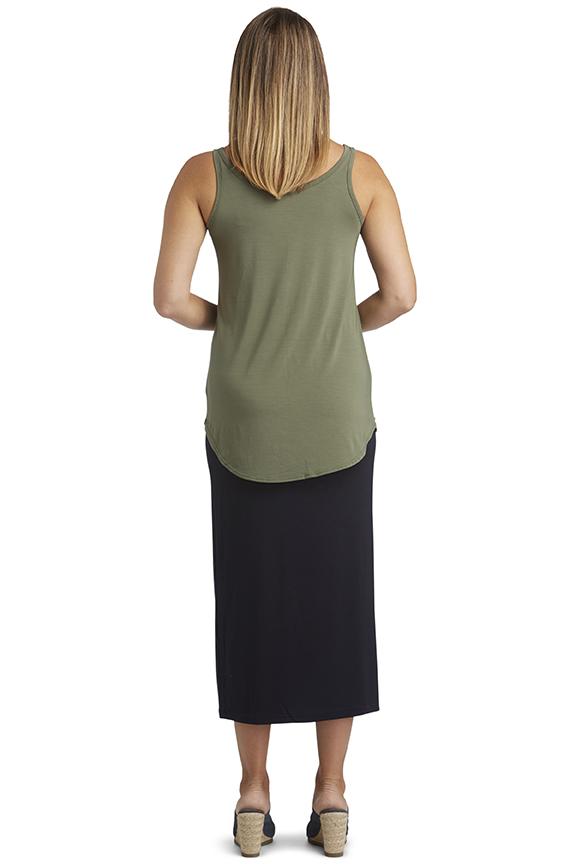 Longline Tank Olive