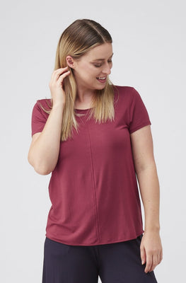 Panel Tee - Sangria
